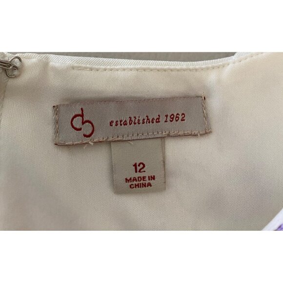 Dressbarn Purple Floral Sleeveless Dress Size 12 - Picture 3 of 9